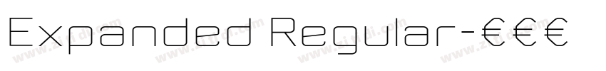 Expanded Regular字体转换 Expanded Regular字体转换